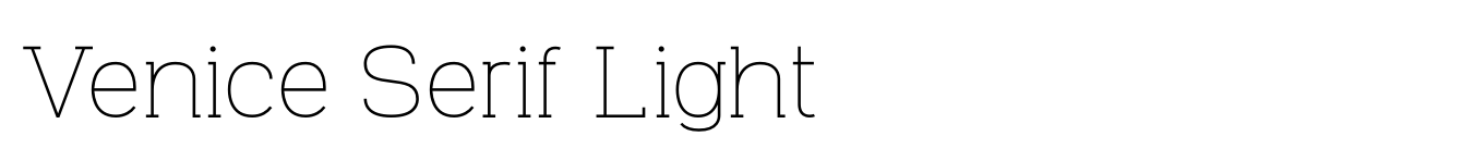 Venice Serif Light